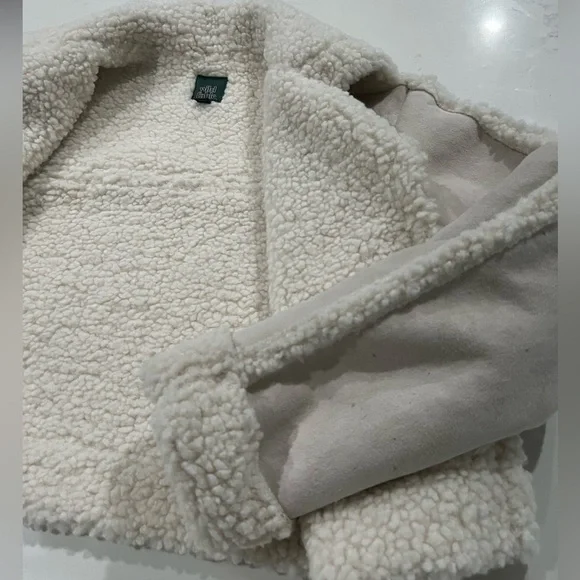 Wild Fable Cream Teddy Jacket with Button Closure - Picture 12 of 12